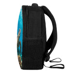 Sea Turtle Underwater Print Casual Backpack