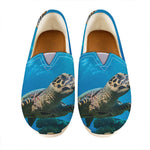 Sea Turtle Underwater Print Casual Shoes