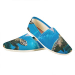 Sea Turtle Underwater Print Casual Shoes