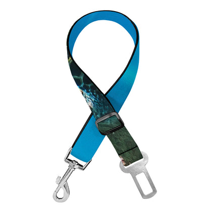 Sea Turtle Underwater Print Dog Seat Belt