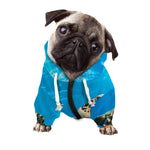 Sea Turtle Underwater Print Dog Zip Up Hoodie