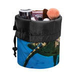 Sea Turtle Underwater Print Drawstring Makeup Bag