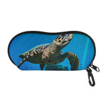 Sea Turtle Underwater Print Glasses Case
