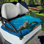 Sea Turtle Underwater Print Golf Cart Seat Cover