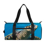 Sea Turtle Underwater Print Gym Bag