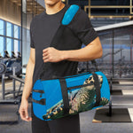 Sea Turtle Underwater Print Gym Bag