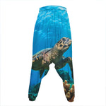 Sea Turtle Underwater Print Hammer Pants