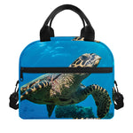 Sea Turtle Underwater Print Insulated Lunch Bag