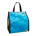 Sea Turtle Underwater Print Insulated Lunch Tote