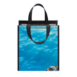 Sea Turtle Underwater Print Insulated Lunch Tote