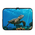 Sea Turtle Underwater Print Laptop Sleeve
