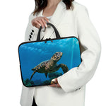 Sea Turtle Underwater Print Laptop Sleeve With Handle