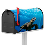 Sea Turtle Underwater Print Mailbox Cover