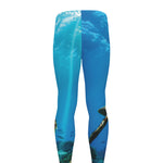 Sea Turtle Underwater Print Men's leggings