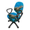 Sea Turtle Underwater Print Office Chair Cover