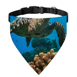 Sea Turtle Underwater Print Over The Collar Dog Bandana