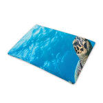 Sea Turtle Underwater Print Pet Cooling Mat Cover