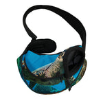 Sea Turtle Underwater Print Pet Sling Carrier