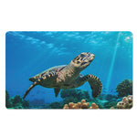 Sea Turtle Underwater Print Polyester Doormat