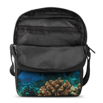 Sea Turtle Underwater Print Rectangular Crossbody Bag