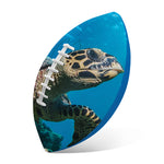 Sea Turtle Underwater Print Rugby Ball
