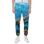 Sea Turtle Underwater Print Scuba Joggers