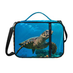 Sea Turtle Underwater Print Shoulder Strap Bible Bag