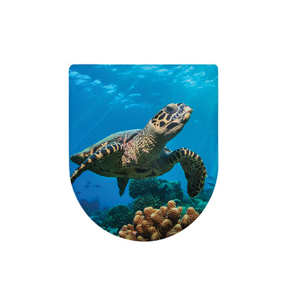 Sea Turtle Underwater Print Toilet Lid Cover