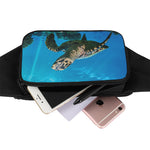 Sea Turtle Underwater Print Waist Bag