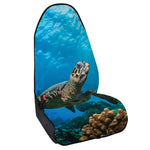 Sea Turtle Underwater Print Waterproof Car Seat Cover