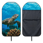 Sea Turtle Underwater Print Waterproof Car Seat Cover