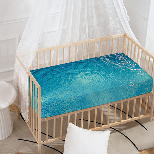 Sea Water Surface Print Baby Crib Sheet