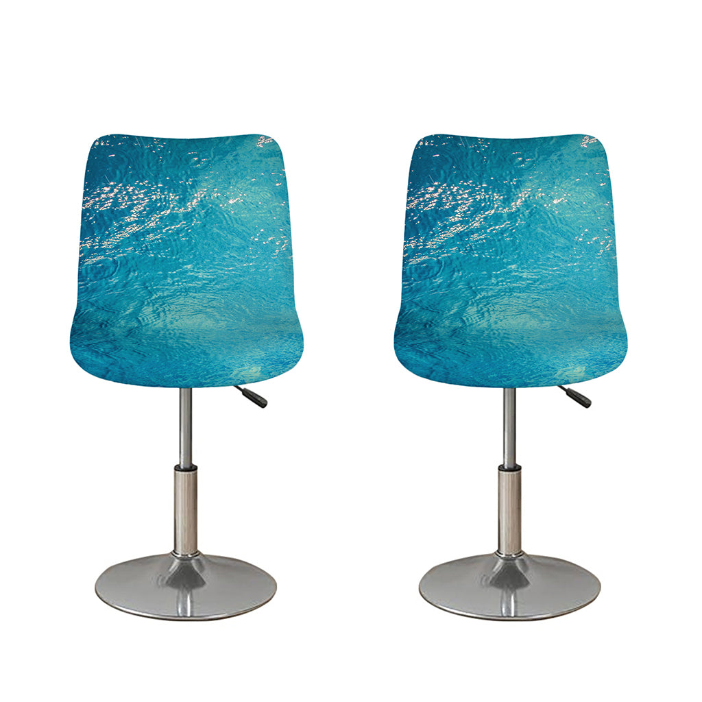 Sea Water Surface Print Bar Stool Covers