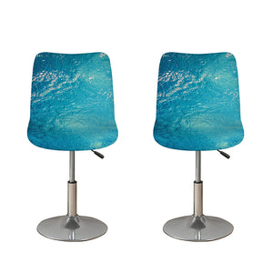 Sea Water Surface Print Bar Stool Covers