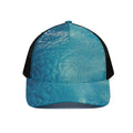 Sea Water Surface Print Black Mesh Trucker Hat