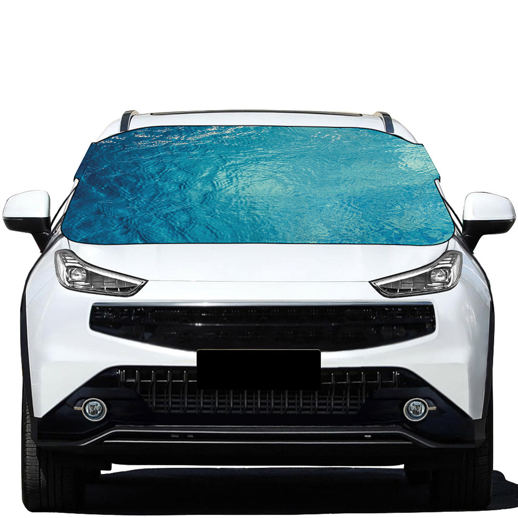 Sea Water Surface Print Car Windshield Snow Cover