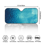 Sea Water Surface Print Car Windshield Sun Shade