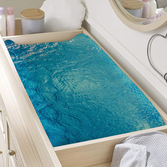 Sea Water Surface Print Changing Pad Cover