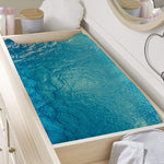 Sea Water Surface Print Changing Pad Cover