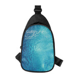 Sea Water Surface Print Chest Bag