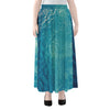 Sea Water Surface Print Chiffon Maxi Skirt