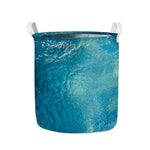 Sea Water Surface Print Collapsible Laundry Basket