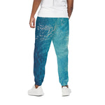 Sea Water Surface Print Cotton Pants