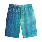 Sea Water Surface Print Cotton Shorts