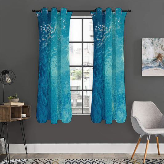 Sea Water Surface Print Curtain