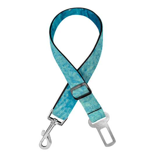 Sea Water Surface Print Dog Seat Belt