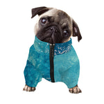 Sea Water Surface Print Dog Zip Up Jacket