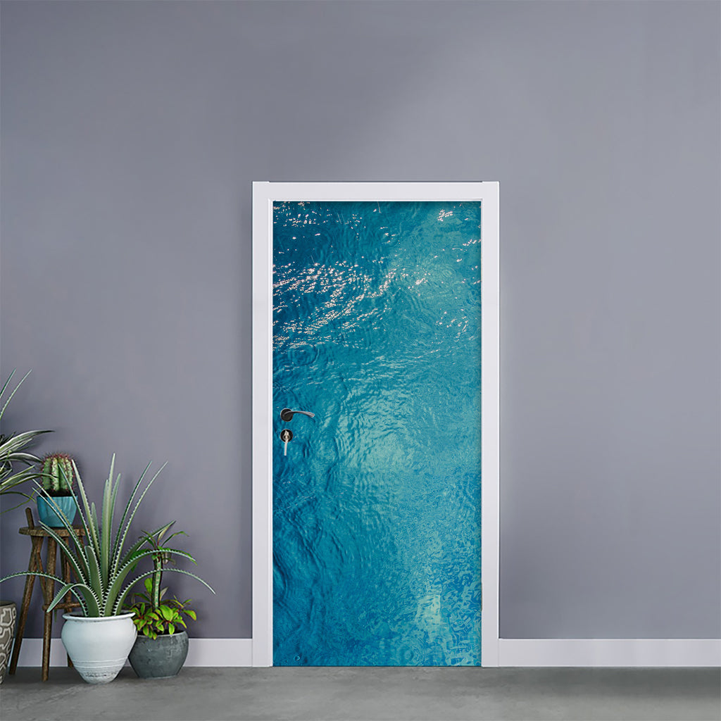 Sea Water Surface Print Door Sticker