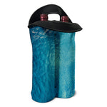 Sea Water Surface Print Double Neoprene Wine Tote