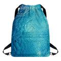 Sea Water Surface Print Drawstring Backpack